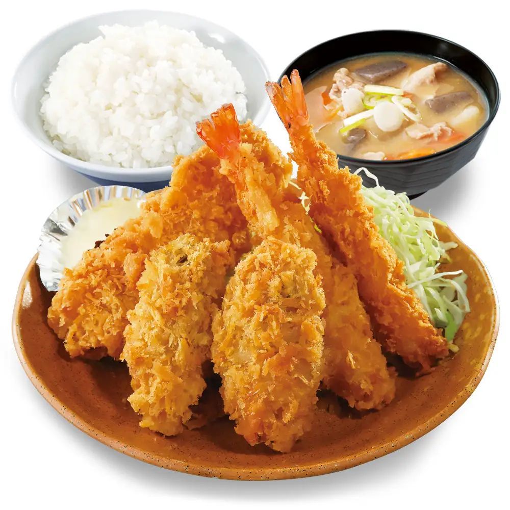 【60万食限定】3種の海鮮を味わう「秋の海鮮フライ定食」とんかつ専門店かつやに新登場