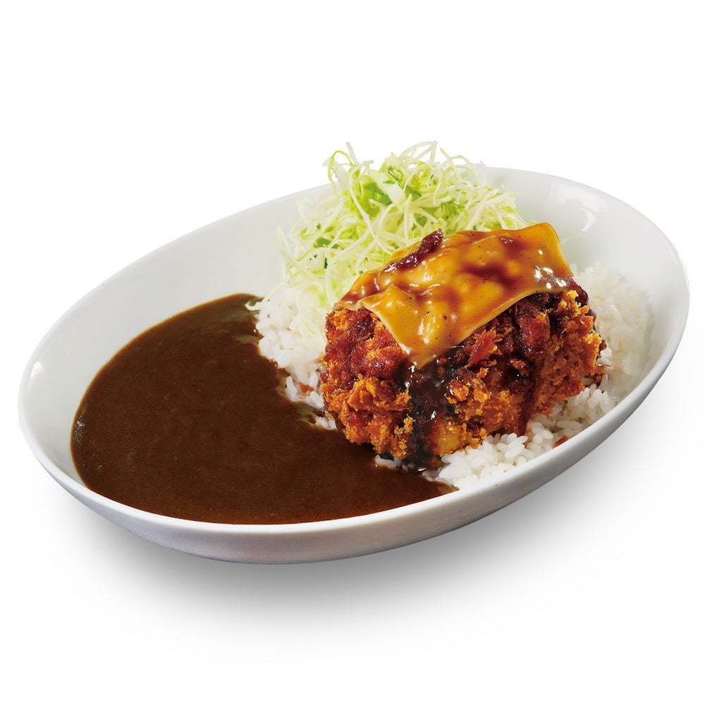 【極厚ハンバーグカツ】とんかつ専門店「かつや」に6万食限定で「デミチーズハンバーグカツカレー」新登場！