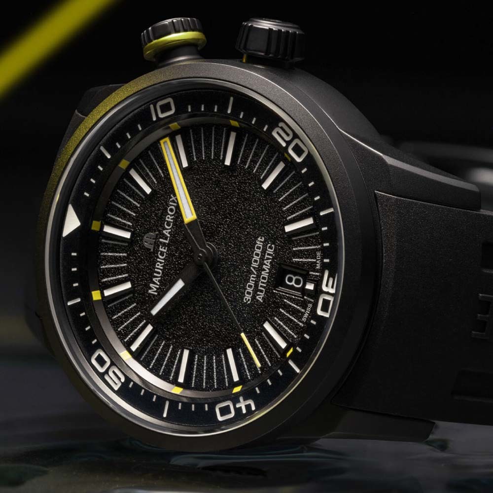 ブラックDLCがマジでカッコいい【300m防水のプロ仕様】“モーリス・ラクロア”最新ダイバーズウオッチ