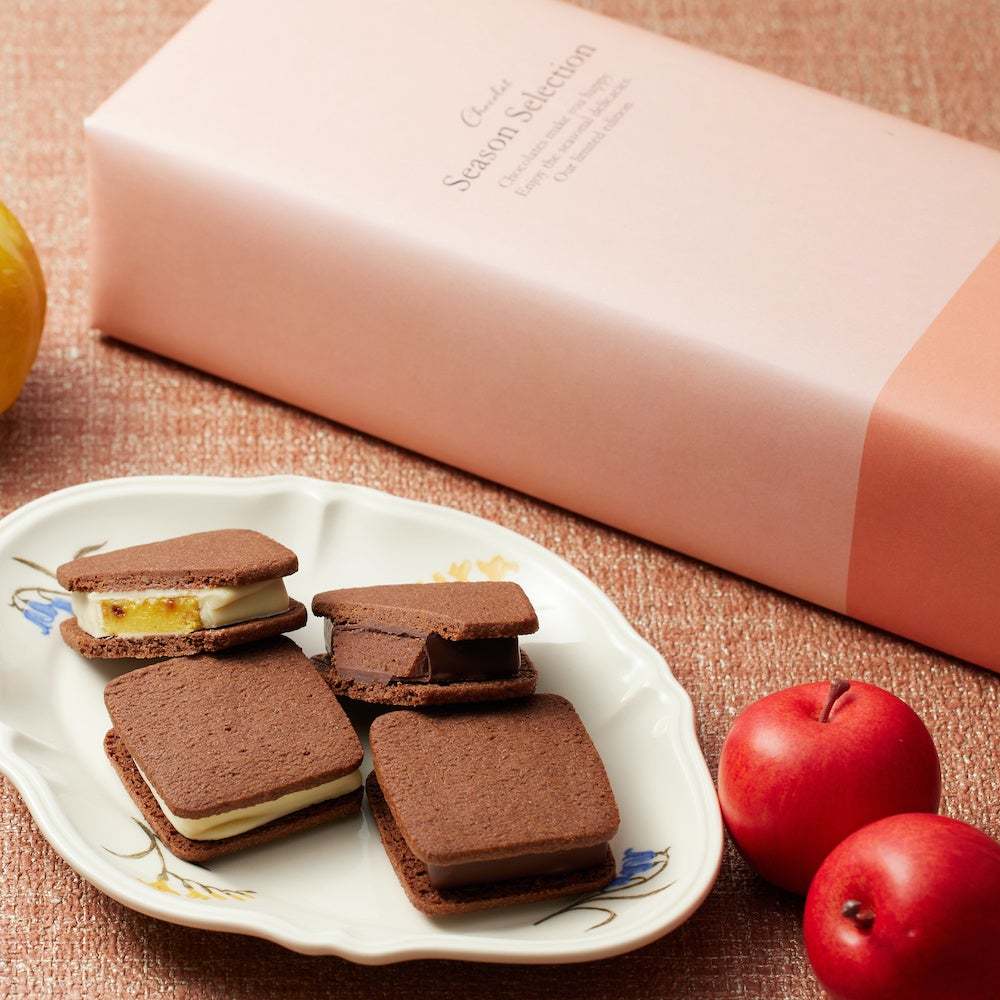 連日完売「アップルシナモン＆キャラメルパンプキン」生チョコサンドがお取り寄せも可能に！横浜発のチョコレートVANILLABEANSから「季節のショーコラを楽しむ会」９月２３日(土)１０時販売開始。