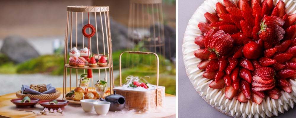 【ハイアット リージェンシー 京都 ペストリーブティック】春を告げる桜や苺のスイーツが続々登場。東山 桜アフタヌーンティーも新作メニューをご用意します
