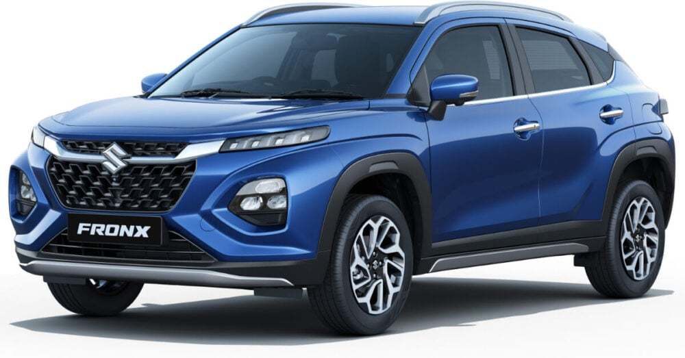 スズキ新型コンパクトSUV『フロンクス』日本仕様車捉えた！全長約4mで『ライズ』対抗馬に？