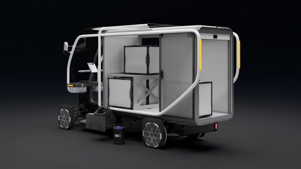 「日本にはどうかな？」ラストマイル配送向けの“電動アシスト付き4輪自転車”「Fastport」発表
