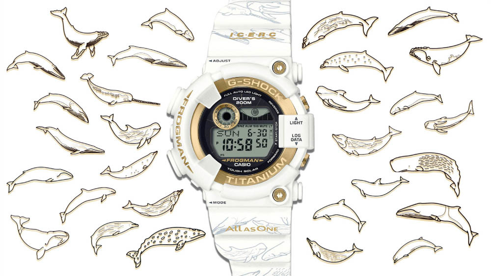 【夏におすすめ、G-SHOCKの最新モデル】30頭のイルカやクジラをデザインしたコラボモデル