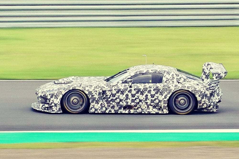 『GR GT3 Concept』実車テストカーもてぎに登場！“戦うレクサス”の顔つきに