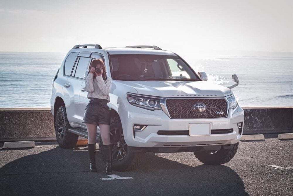 大きい車に乗るのが夢でした♡プラド150後期を即決購入！海沿いドライブと夜景ドライブが好きです♪