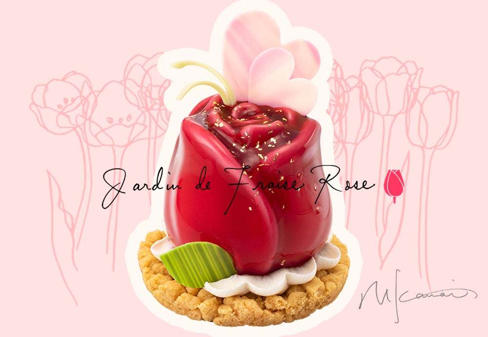 【TOKYOチューリップローズ】春が来た！新作ケーキはいちごとミルクの香りあふれる「癒しの花園」。