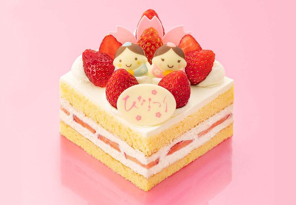 【バターステイツ】ひなまつりは苺のひな壇にときめく王道ショートでお祝い！3日間限定販売。