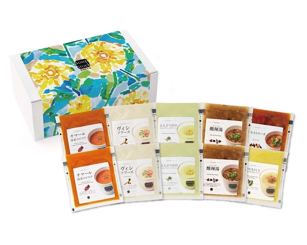 夏に贈りたい。ありがとう。おめでとう。夏季限定冷たいスープも入った、Soup Stock Tokyoの「サマーギフト」。