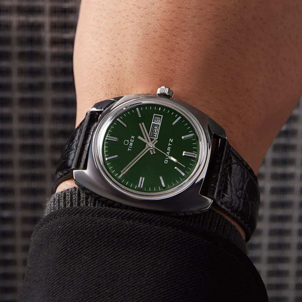 【タイメックス、70年代モデルの復刻版】トレンドカラーのグリーン、21日に発売