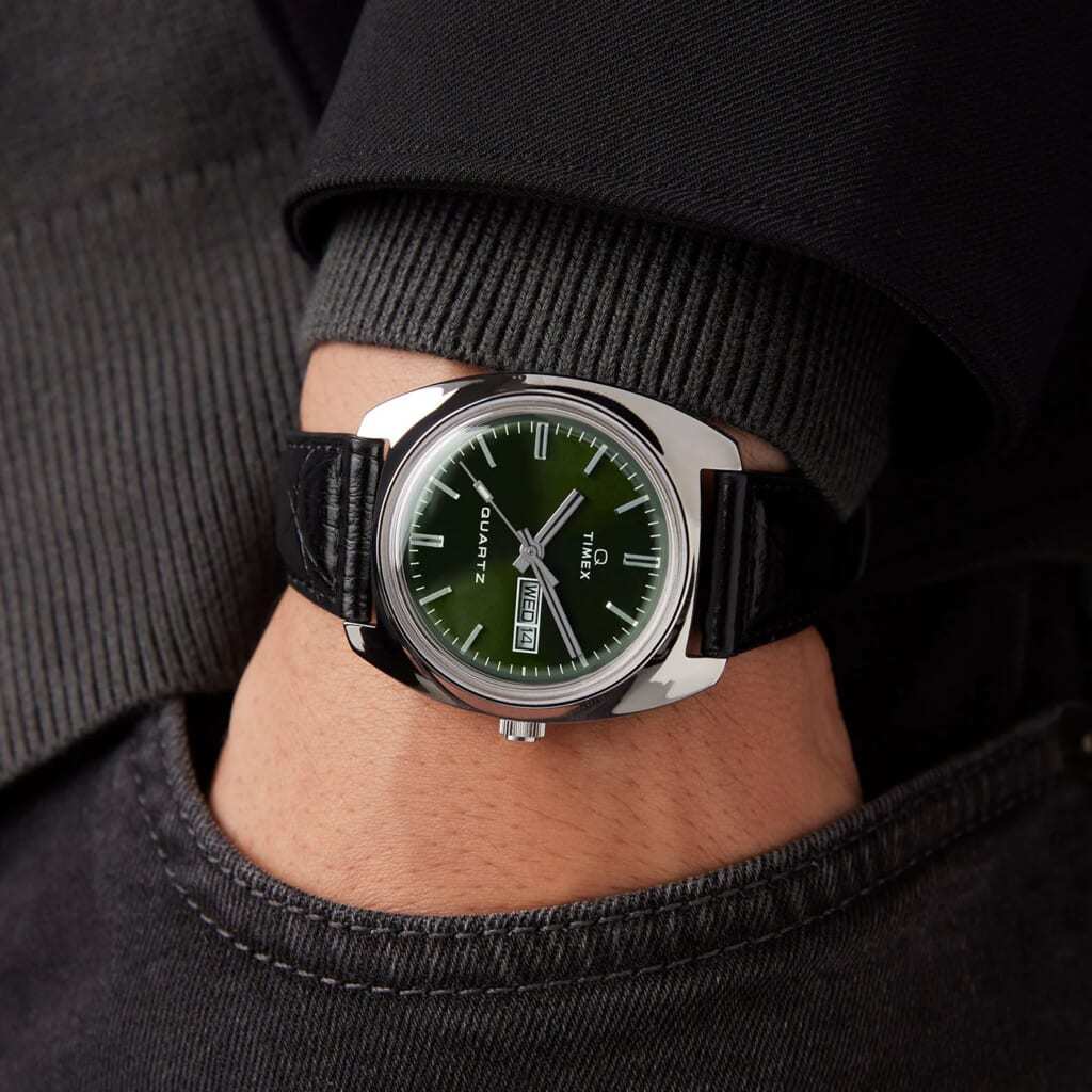 【タイメックス、70年代モデルの復刻版】トレンドカラーのグリーン、21日に発売