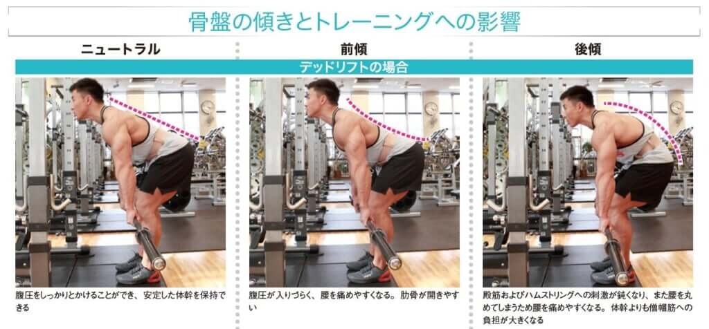 【筋トレ1分コラム】骨盤の傾きでデッドリフトのトレーニング効果が変わる！