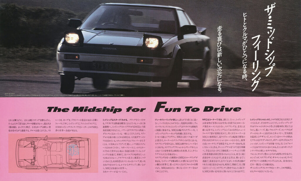 【復刻版カタログ】1984年の日本カー・オブ・ザ・イヤー／トヨタMR2（AW11型）の肖像