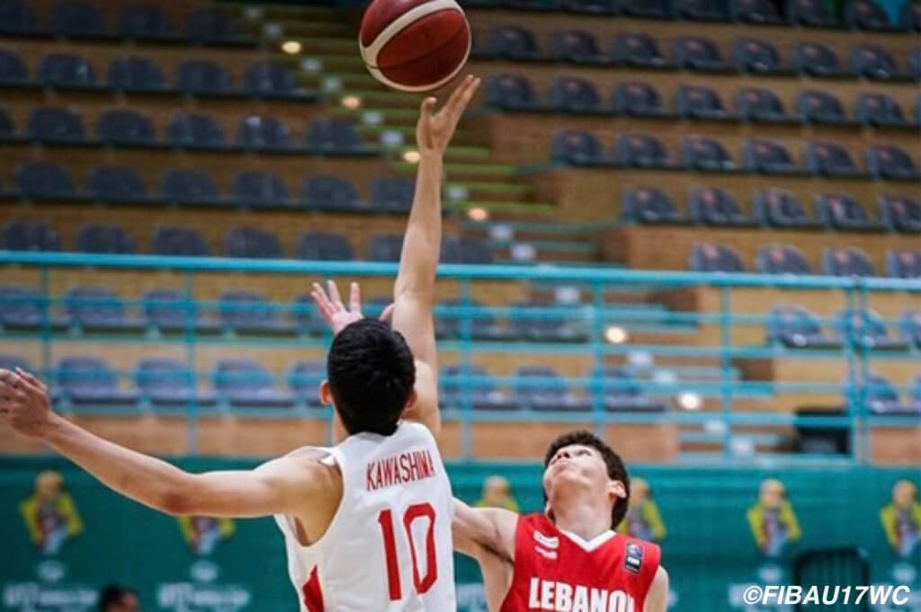 【FIBAU17W杯】男子日本代表待望の1勝をレバノンから勝ち取る/小川瑛次郎4本3P含む16得点、川島悠翔19得点、渡辺伶音9得点9リバウンド