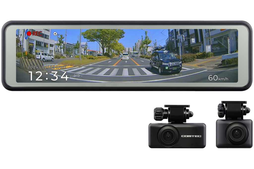 コムテック、PureCel Plus技術搭載CMOSセンサーを搭載した200万画素前後2カメラモデル「ZDR048」発売