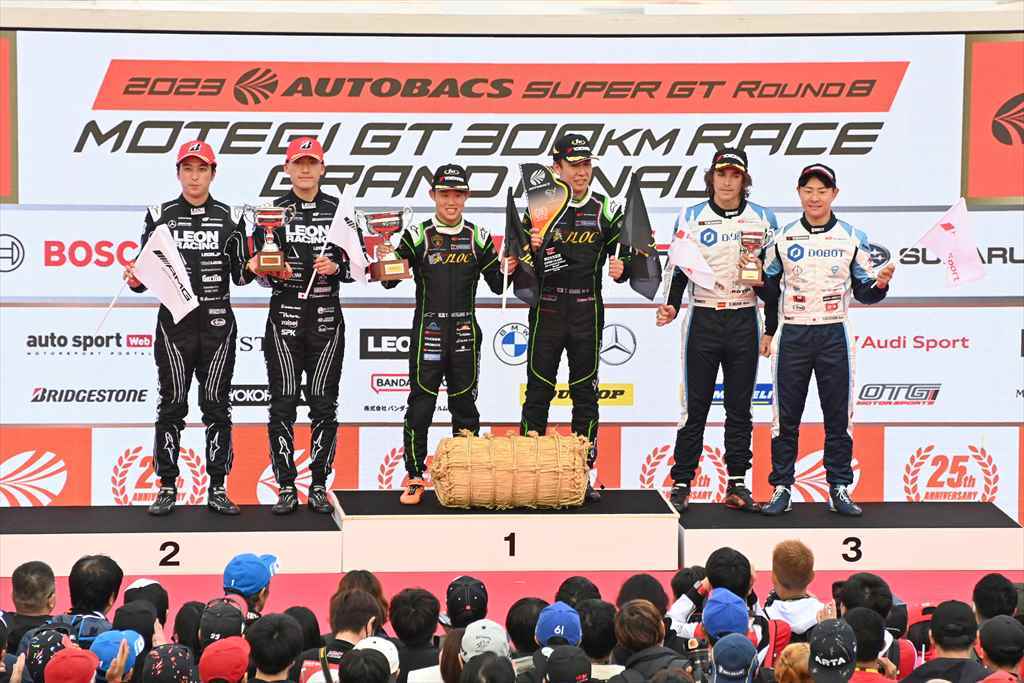 最終戦はJLOCランボルギーニGT3が優勝！  埼玉トヨペットGB GRスープラGTがチャンピオンに！ スーパーGT第8戦もてぎラウンドGT300クラスリポート