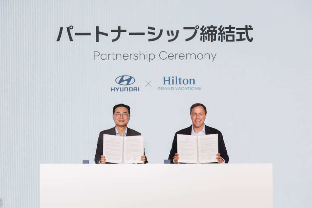 Hyundaiとヒルトングランドバケーションズが国境を越えたZEV体験でパートナーシップを締結