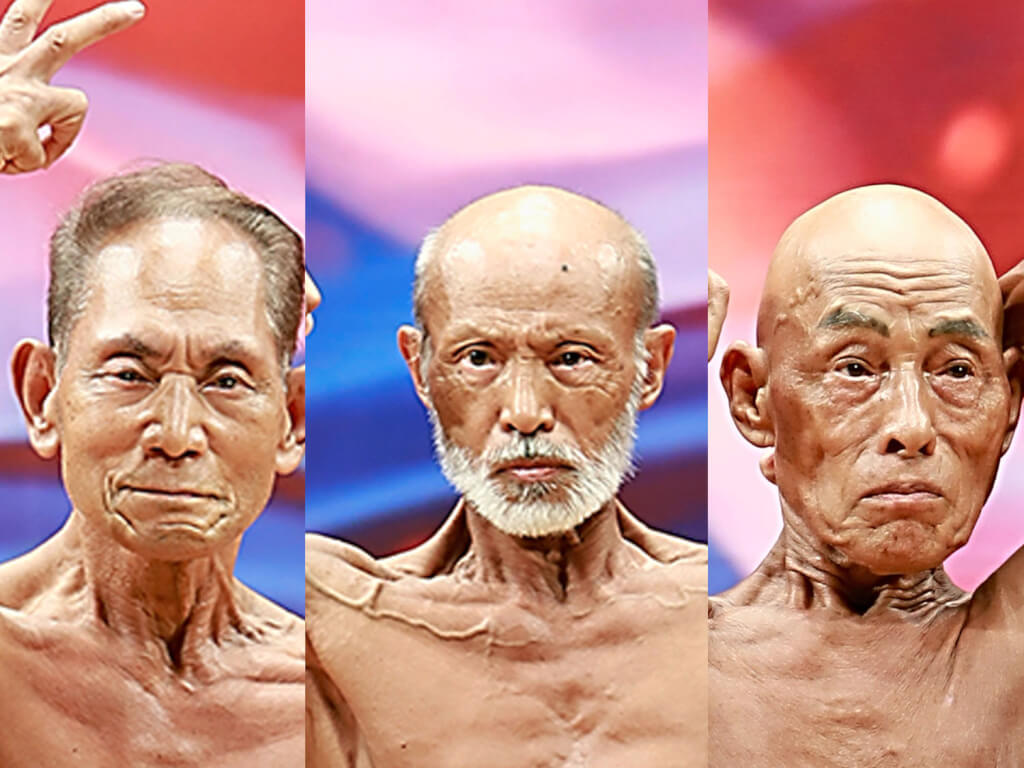 80歳以上のボディビルダーたちの驚きの筋肉美大公開!