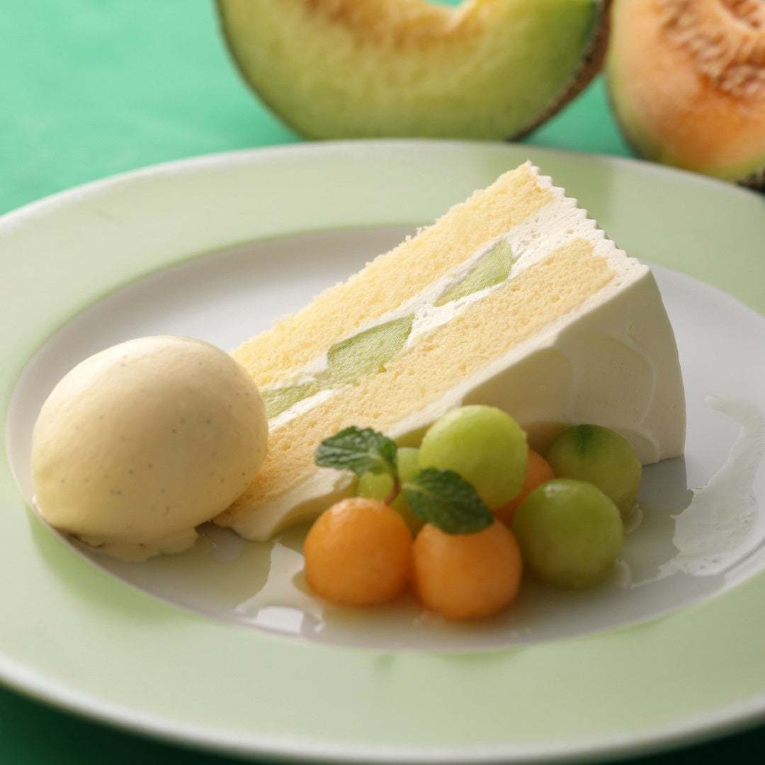 【キハチ カフェ】甘く芳醇なメロンを重ねた「ダブルメロンパフェ」など、爽やかなメロンスイーツ4種が登場!初夏の「ダブルメロンスイーツフェア」