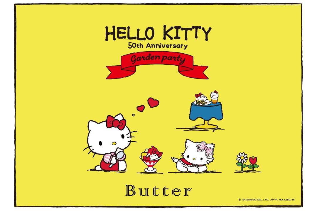 今年50周年を迎えたハローキティと​ベイクルーズが提案する3つのフードブランドが、​「HELLO KITTY 50th Anniversary GARDEN PARTY」を開催！​