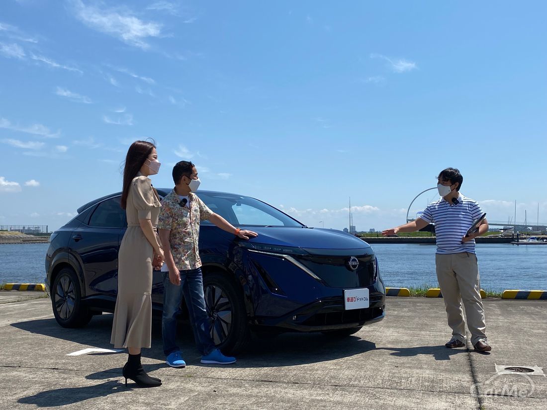 【 リモコンで車を操作できる？？ 】土屋圭市 が 日産 アリア を 霧島聖子 と徹底解説！！