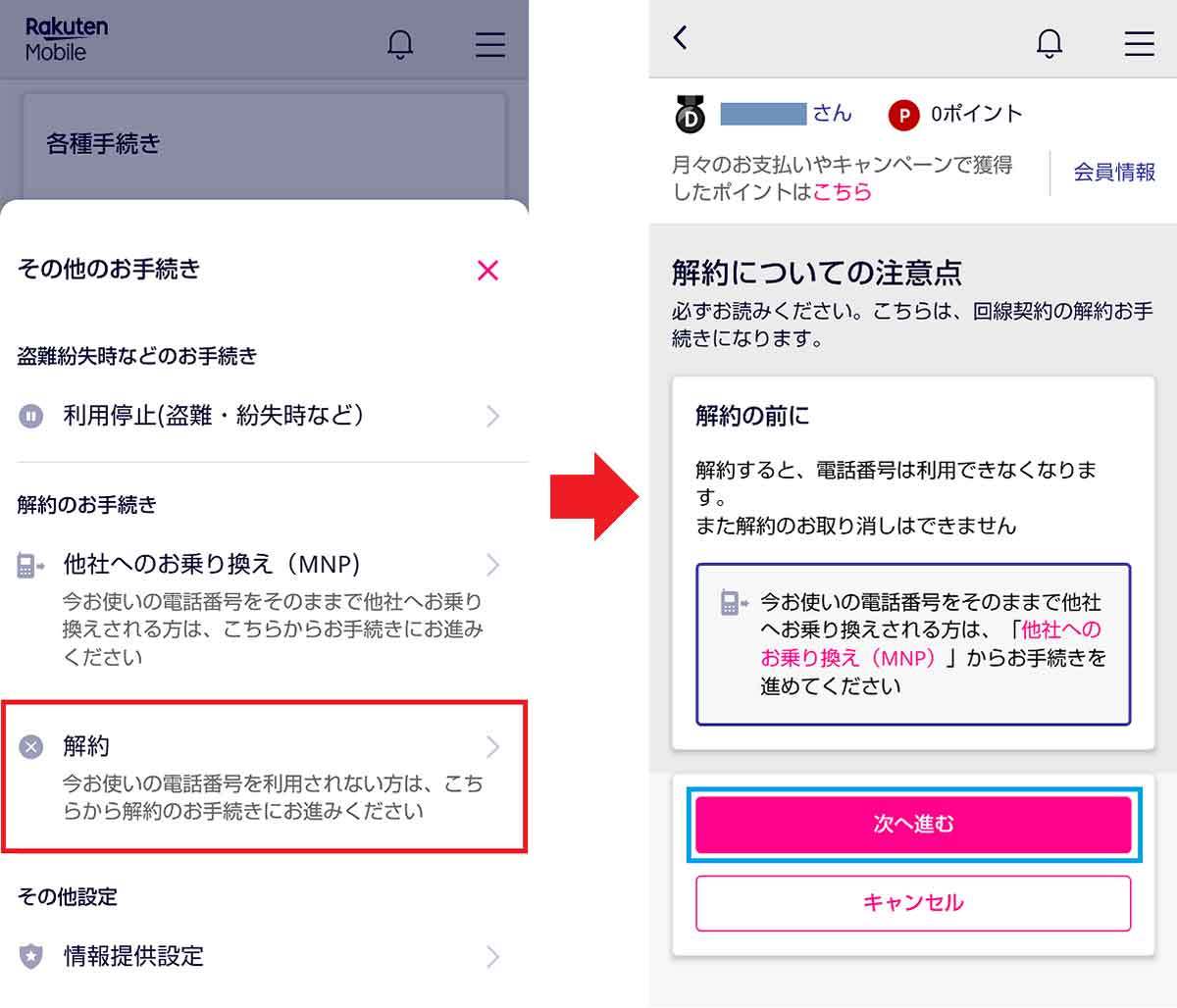 楽天モバイルを解約する方法 – 実質無料は22年10月末まで！