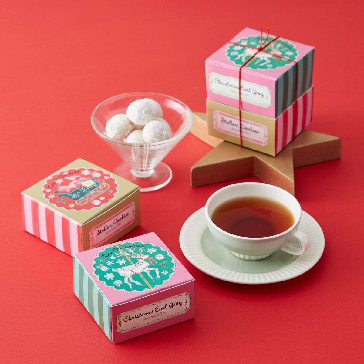 【Afternoon Tea】24種類のお茶のアドベントカレンダー、クリスマスバウムクーヘンのお菓子キットや「りんごのシュトーレン」など全10種