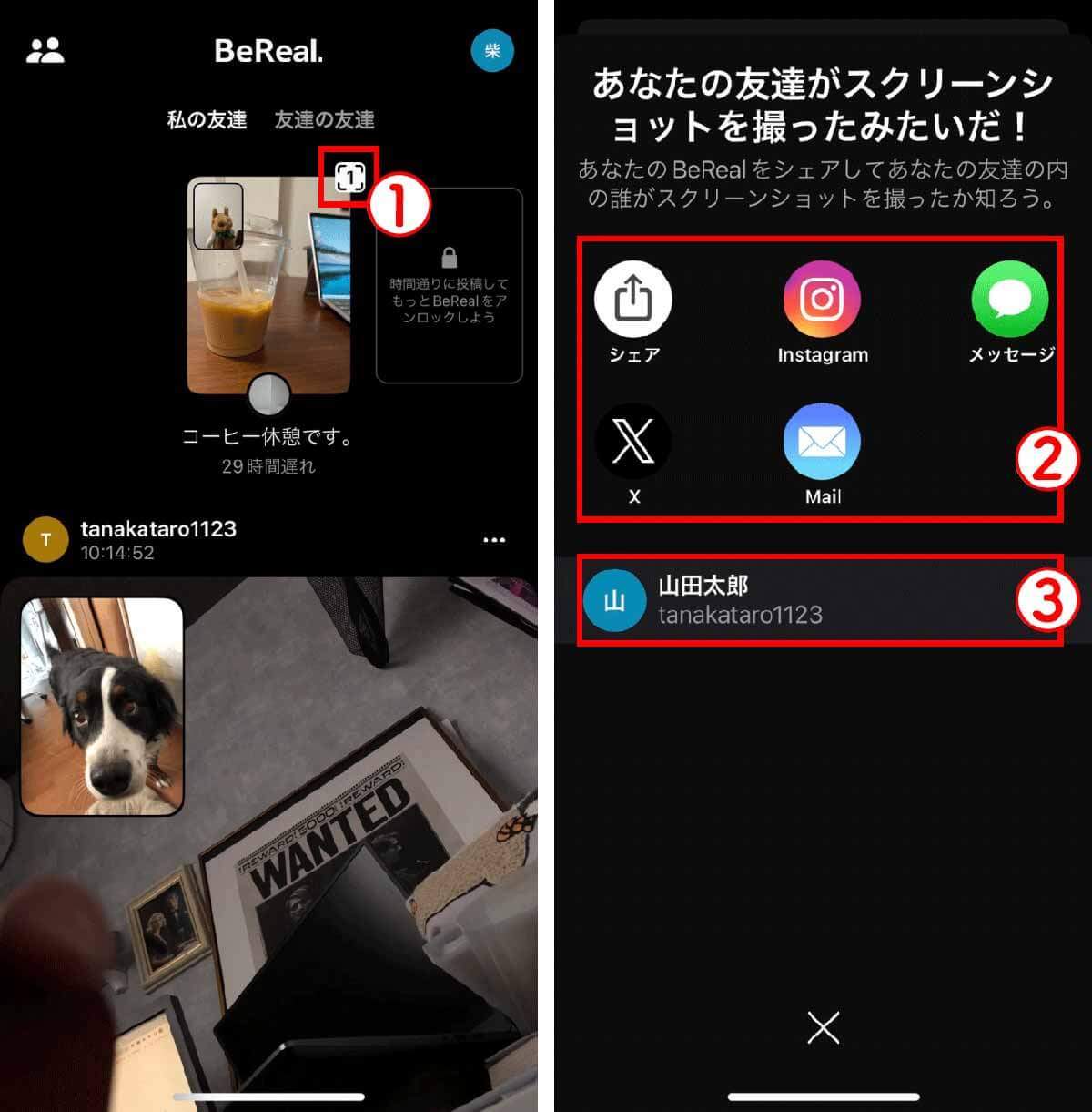 ビーリアル（BeReal）でスクショするとバレる？自分の投稿を誰がスクショしたか分かる？