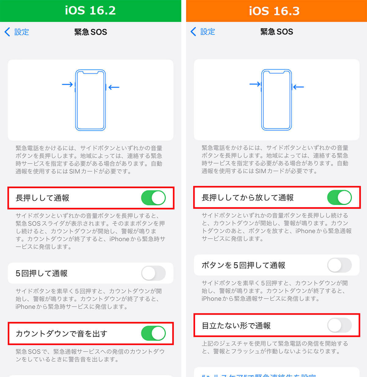 【iPhone】iOS 16.3で変わった｢緊急通報｣の変更点と手順を解説 – 誤通報を防ぐ