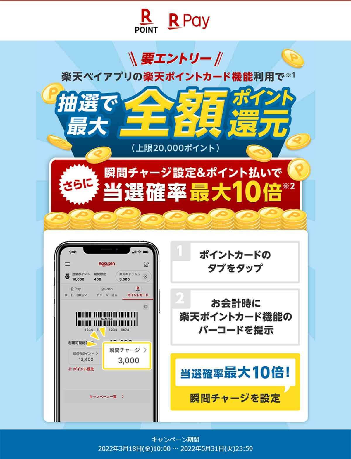 PayPay・楽天ペイ・d払い・au PAYキャンペーンまとめ【3月28日最新版】