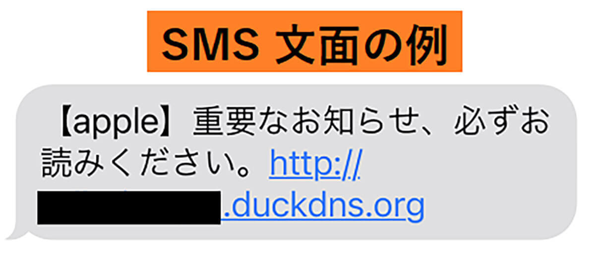 AppleからのSMSに要注意、偽サイトに「セキュリティ」見慣れたサイトに惑わされないで