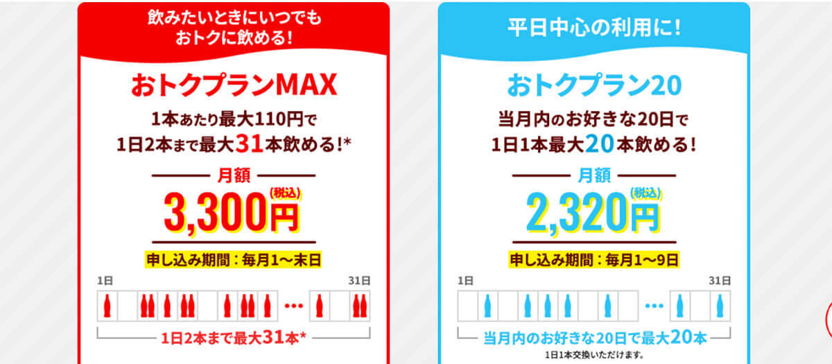 コカ・コーラの月額制サブスク「Coke ON Pass」は自販機で何本以上飲んだら元が取れるのか？