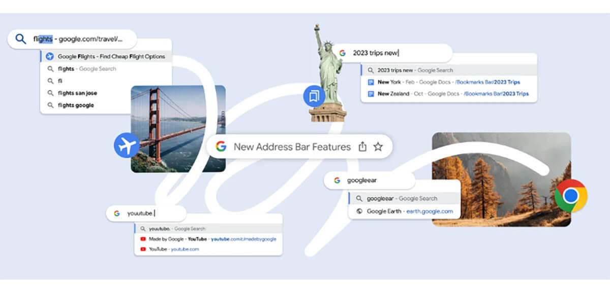 Google Chrome「アドレスバー」機能が強化 – あやふやな入力でも人気サイトを提案、など