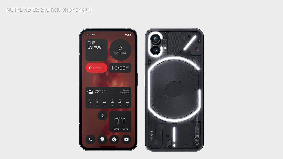 Nothing 、Phone(1)に最新独自UI「Nothing OS 2.0」を提供開始 – Phone(1)への乗り換え増!?