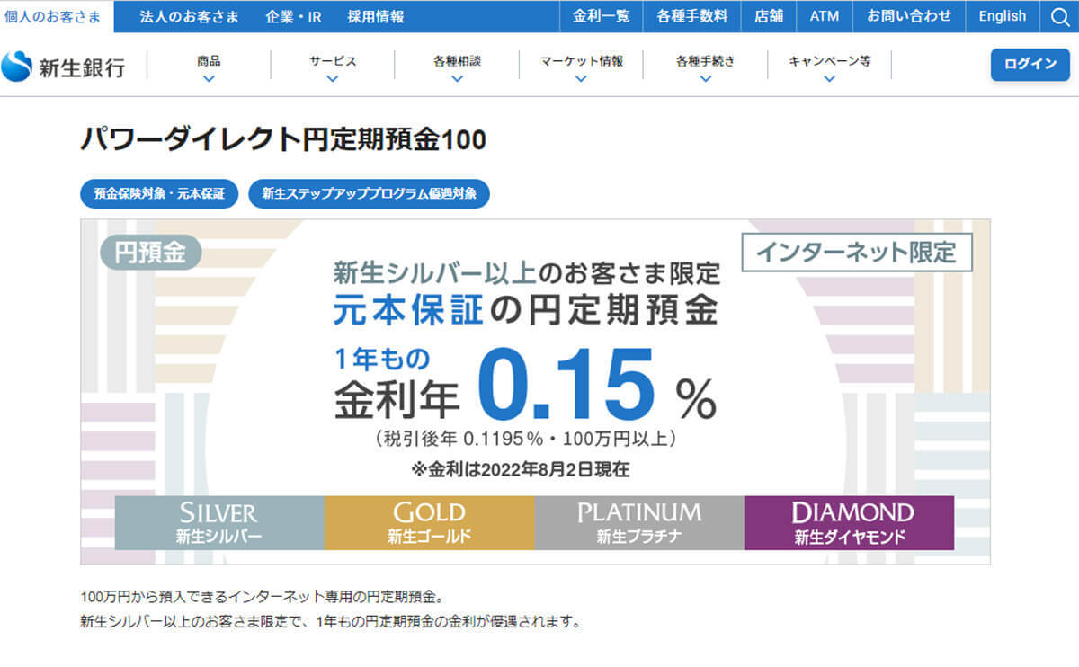 ネット銀行金利ランキング、2位新生銀行(0.30%)、1位は？【2022年8月版】