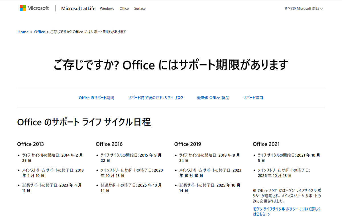 「Office 2013」サポート完全終了！ 今後の移行先オススメは？