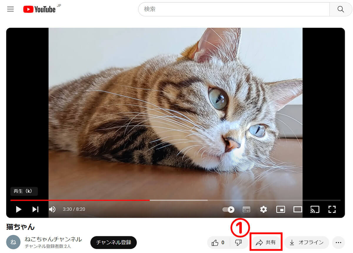 YouTubeで時間・秒数指定リンク（URL）を作成して共有、途中から再生する方法