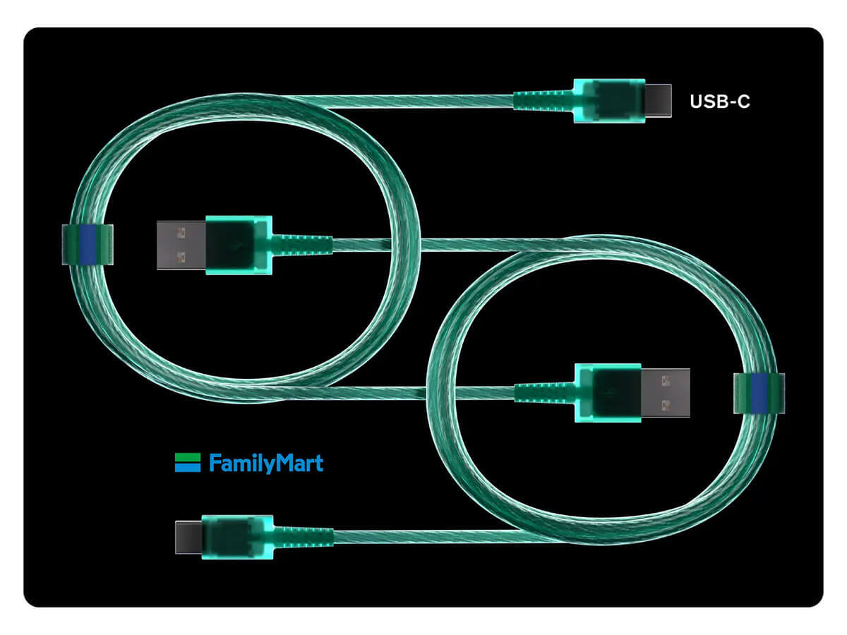 ファミマ限定「クリアカラーのライトニング/USB-Cケーブル」が話題 – iPhone15などに対応