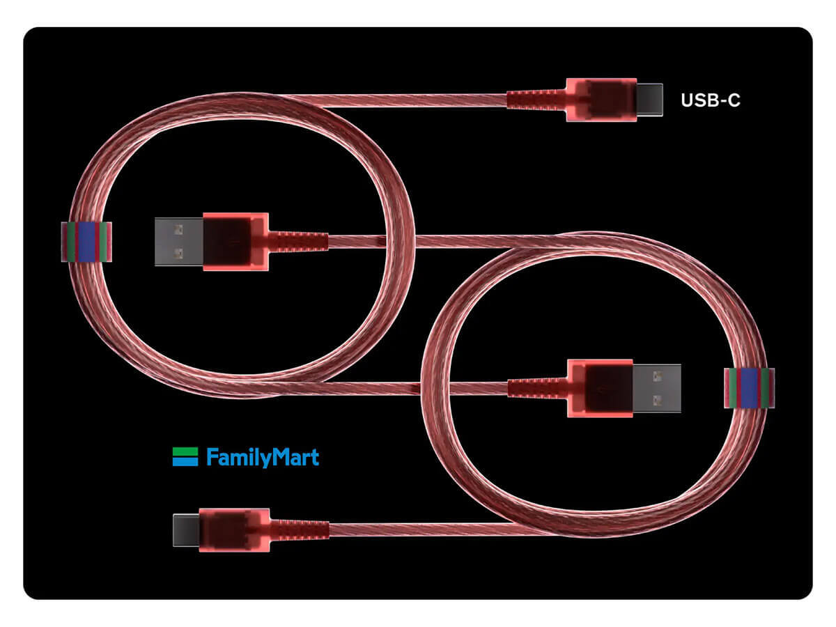 ファミマ限定「クリアカラーのライトニング/USB-Cケーブル」が話題 – iPhone15などに対応