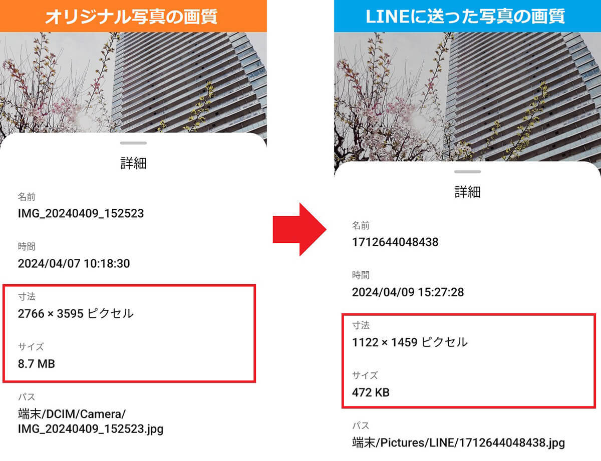 LINEで送った写真「画質が悪い」と言われたことない？　オリジナル画質のまま送る方法は