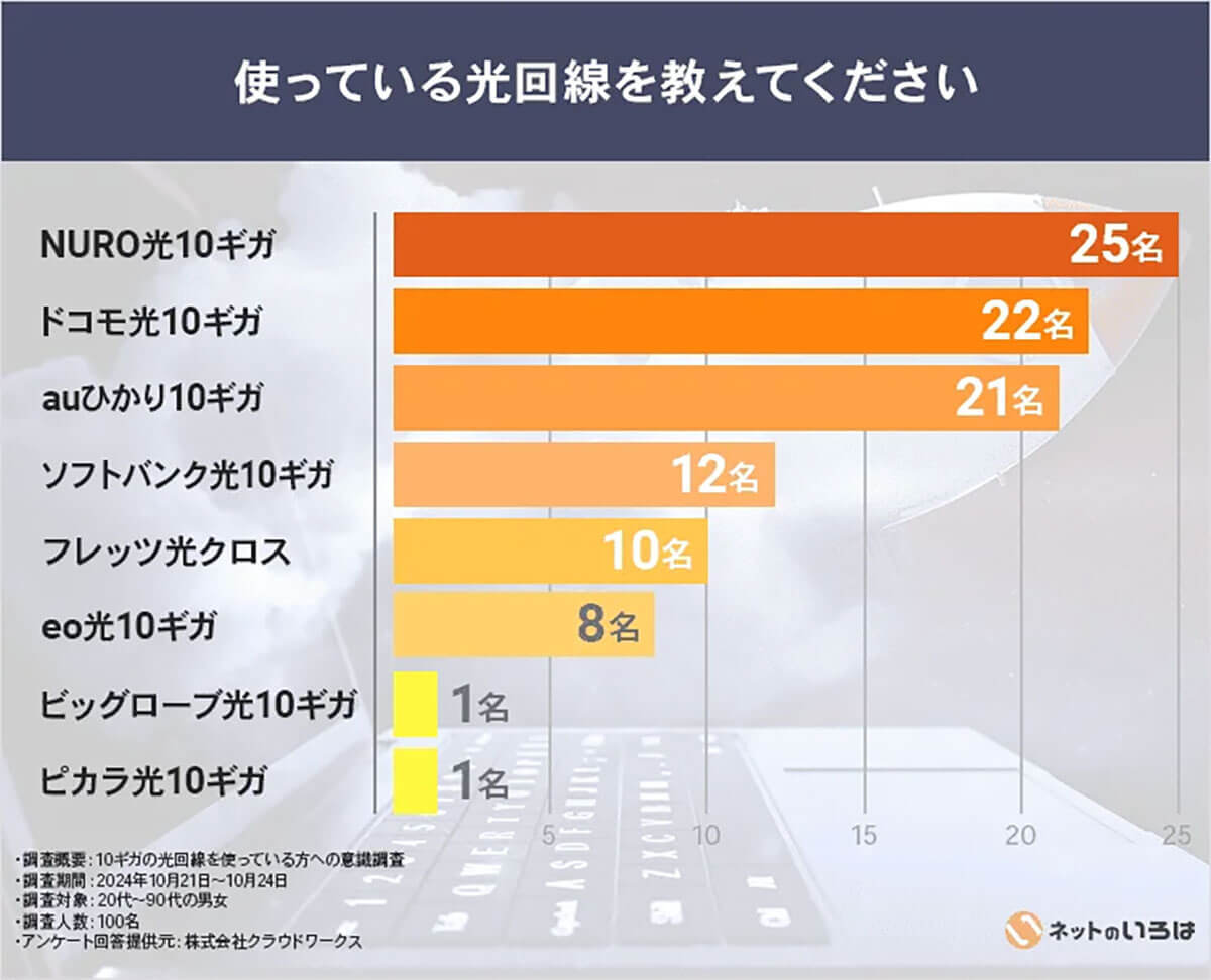 10ギガ光回線は本当に必要なのか？ 選んだ理由や利用後の満足度が明らかに【ネットのいろは調べ】