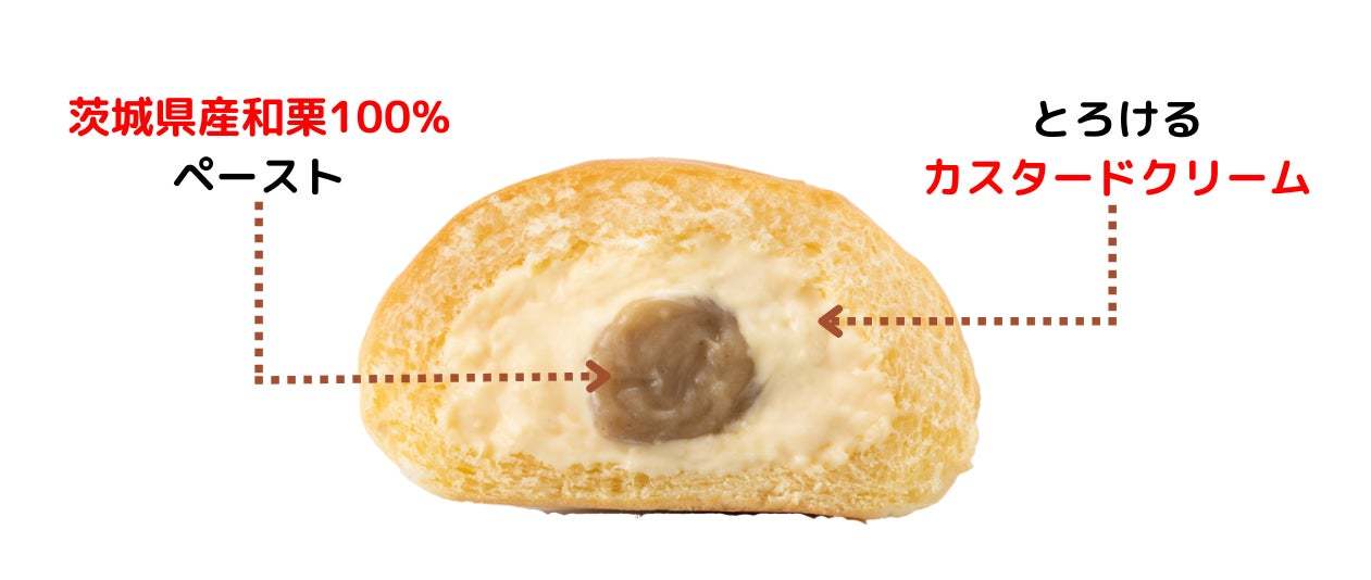 ファミリーマート限定「冷やして食べる とろけるくりーむパン 和栗」2024年12月3日（火）より新発売