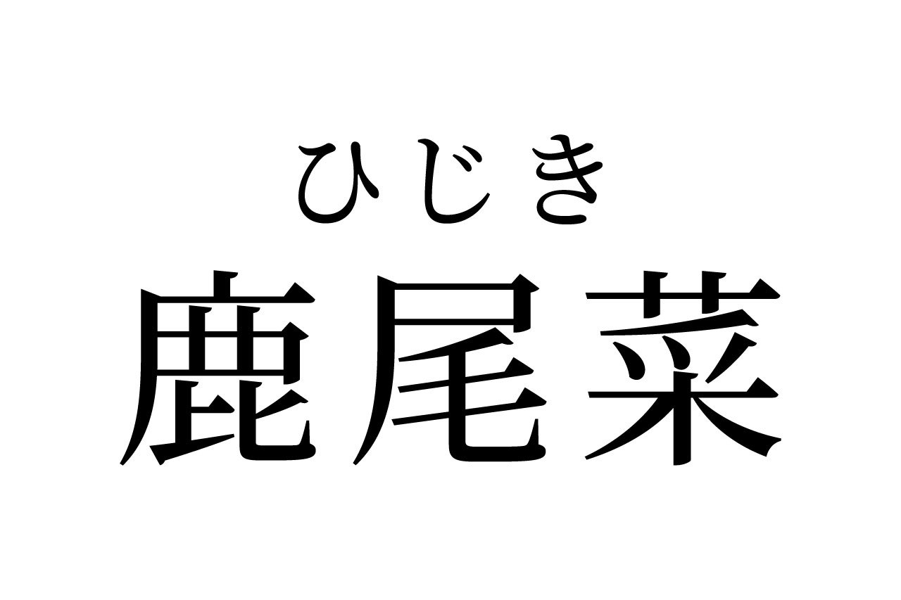 【読めたらスゴイ！】「鹿尾菜」とは何のこと？栄養豊富なあの海藻です！！この漢字、あなたは読めますか？