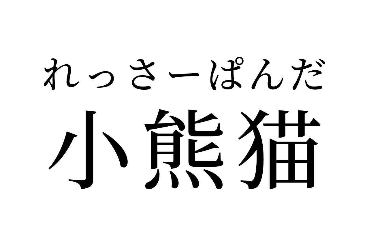 【読めたらスゴイ!】「小熊猫」ってどんな猫?「大熊猫」もある?この漢字、あなたは読めますか?