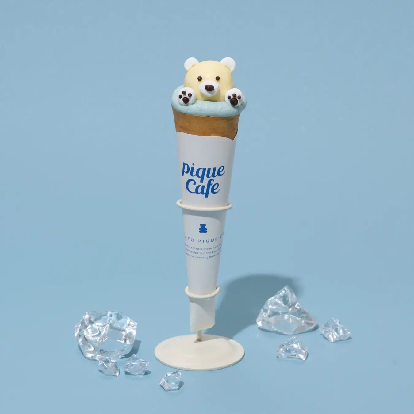 【gelato pique cafe(ジェラート ピケ カフェ)】“COOL BEAR”&“SHARK” 毎年大人気のシロクマクレープに新作が登場!シャークゼリーがPOPな店舗限定ドリンクも新発売