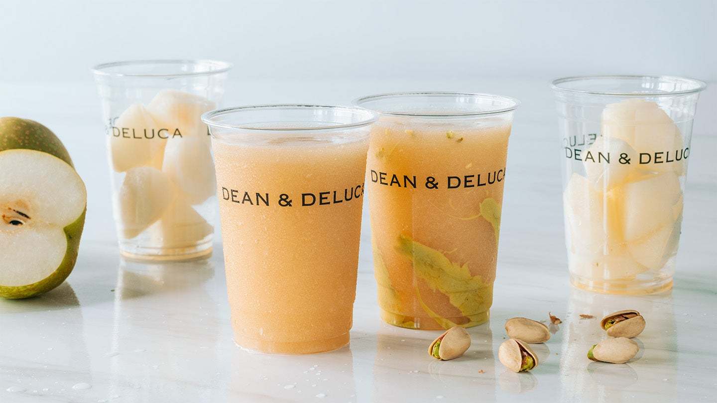 【DEAN & DELUCA 岡山】シーズナルドリンク　ほっくり甘い濃厚ラテと、旬の洋梨を丸ごと味わうフレッシュジュース