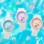【夏にぴったりの3色展開】トロピカルカラーのBABY-G、生き物でにぎわう海中を表現