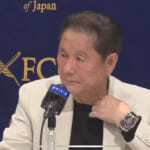 「ジャニー北野川です」北野武監督、会見で6270万円の超高額腕時計を着用