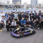 都内の電動カート施設をアルピーヌA110Rチュリニが駆け抜けた!アルピーヌF1ドライバー、そして2輪界のレジェントも登場