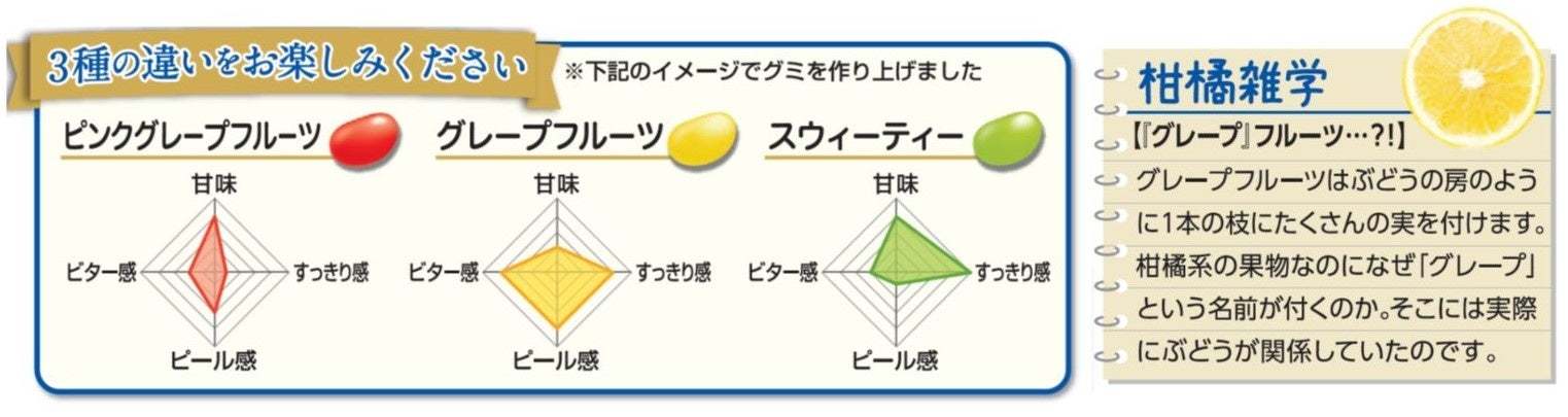 濃厚なのに爽やか!? 大人気の「つぶグミPREMIUM」から夏限定の濃厚柑橘が新登場！